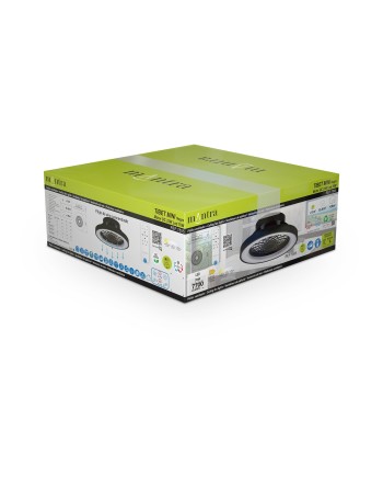 TIBET MINI * VENTILADOR PLAFÓN LED NEGRO CON MANDO